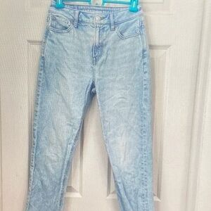 American Eagle Outfitters Light Wash Straight Leg Jeans